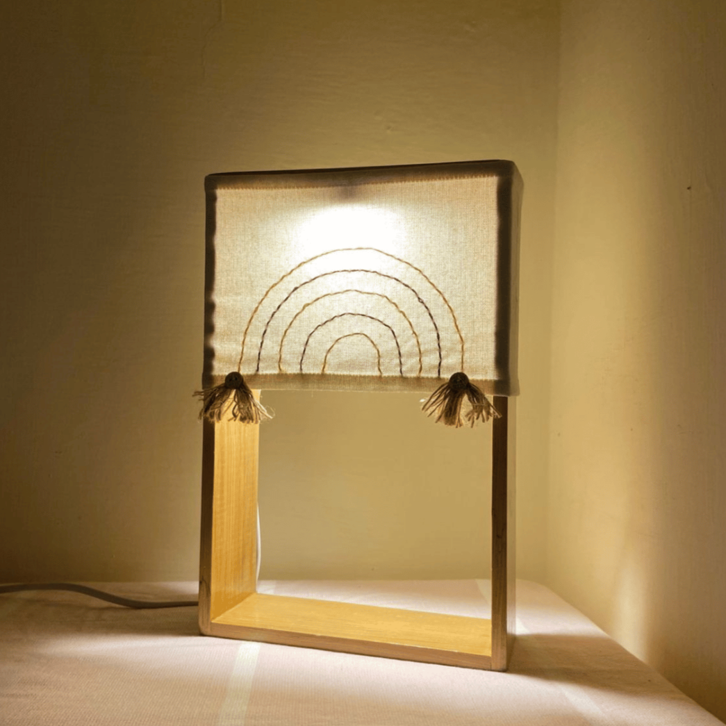 Pine Glow Kiddie Charm Rainbow Table Lamp - A thoughtful gift
