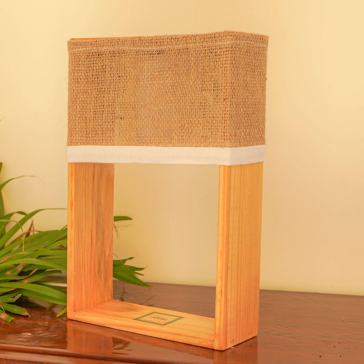 Pine Glow Customizable photoFrame Table Lamp – Unique Gift for Dad, Family & Loved Ones