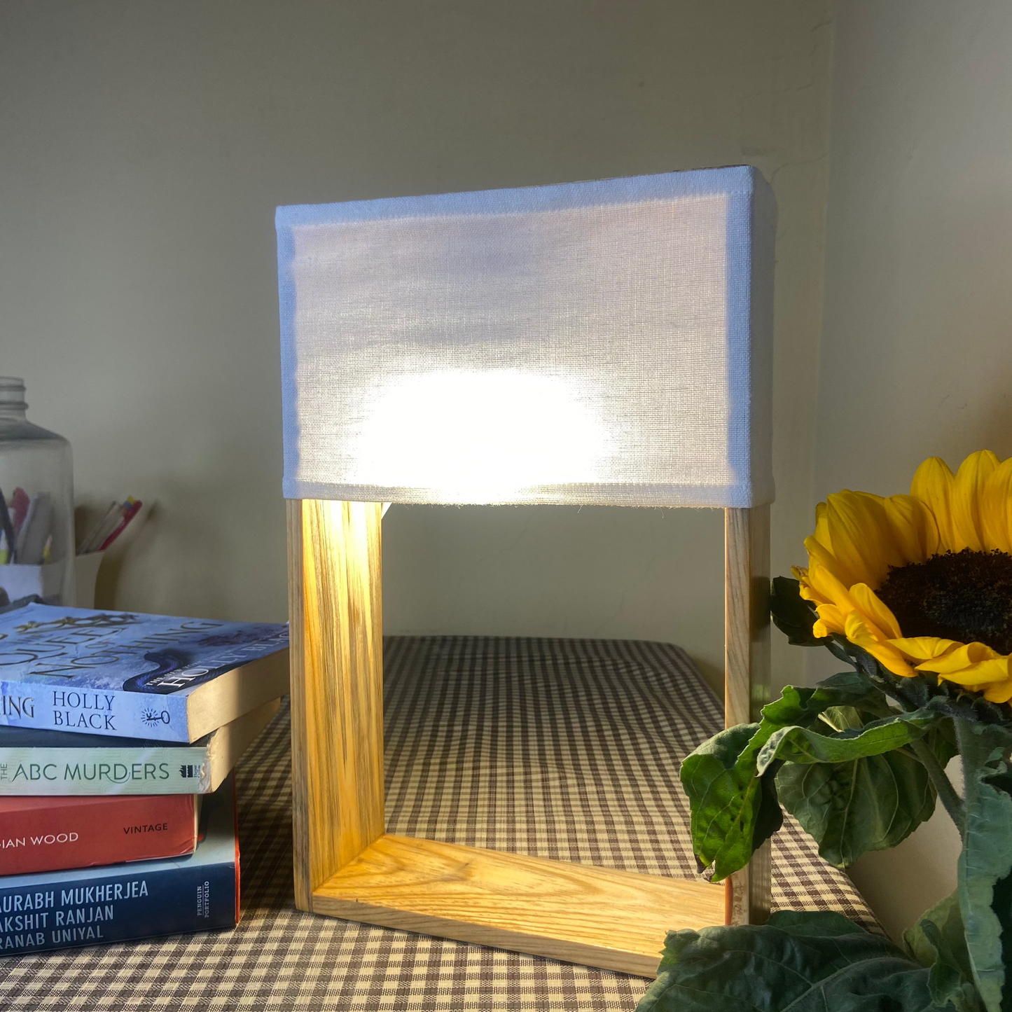 Pine Glow Minimalist Table Lamp Lamp – Sustainable & Affordable Gift