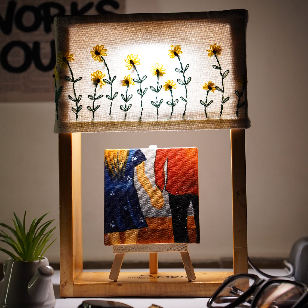 Build Your Own Lamp – Pick a Shade, Add an Artwork