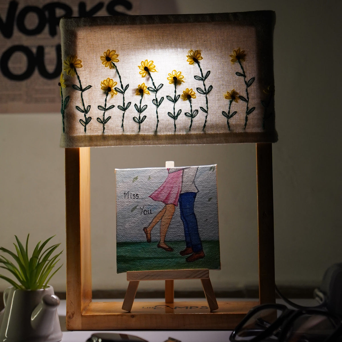 Build Your Own Lamp – Pick a Shade, Add an Artwork