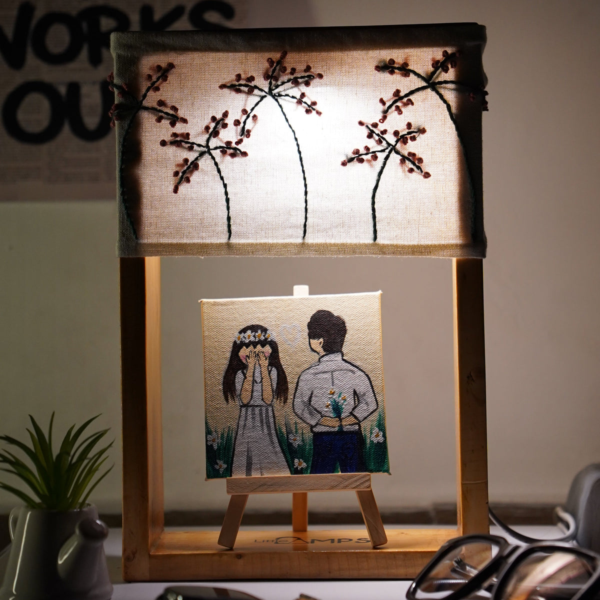 Build Your Own Lamp – Pick a Shade, Add an Artwork