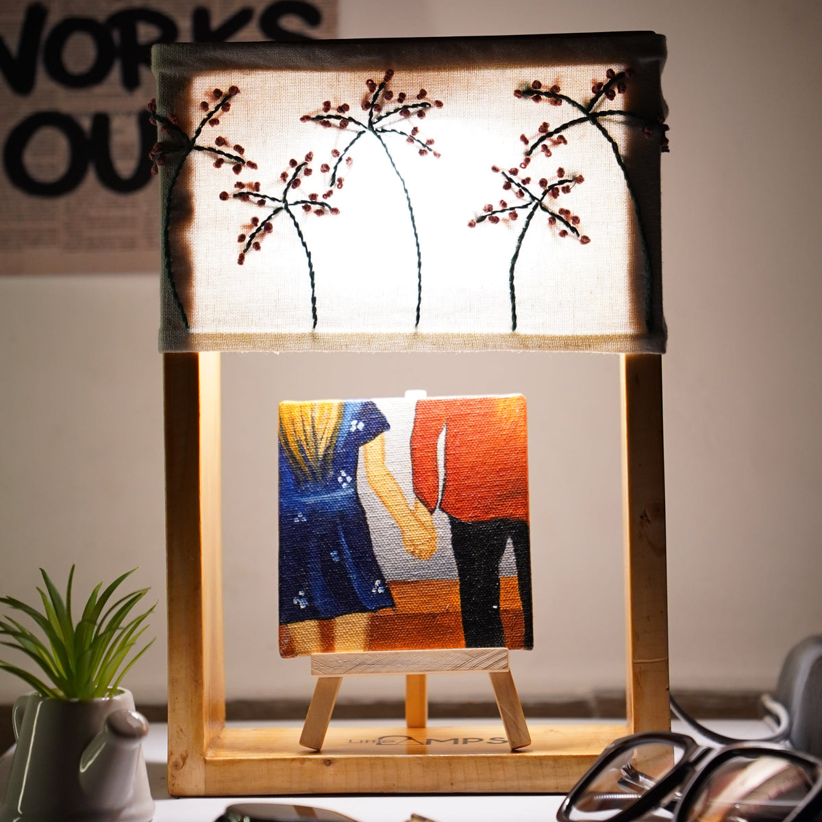 Build Your Own Lamp – Pick a Shade, Add an Artwork