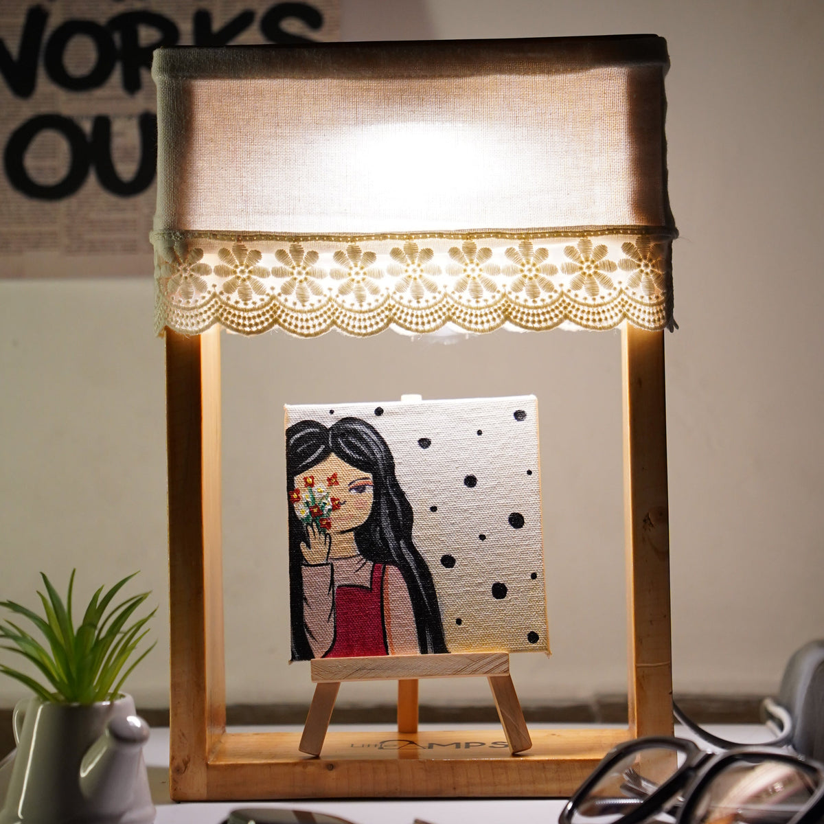 Build Your Own Lamp – Pick a Shade, Add an Artwork