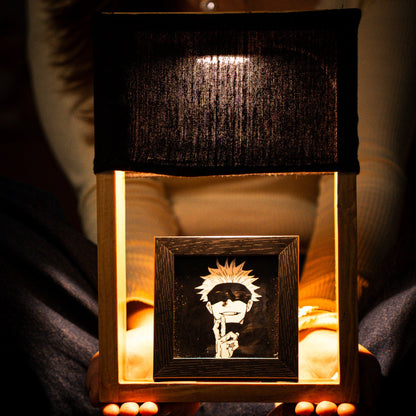 Shadow & Light – Black Cotton Lamp with Photo Frame