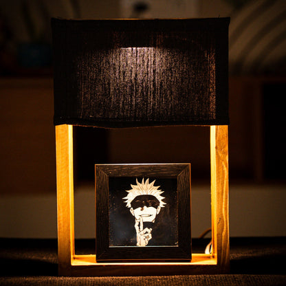 Shadow & Light – Black Cotton Lamp with Photo Frame