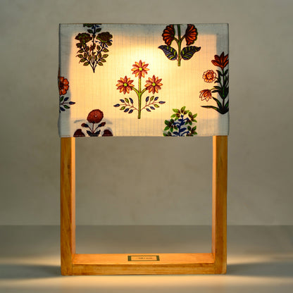 Vanya Bloom Block Print Table Lamp