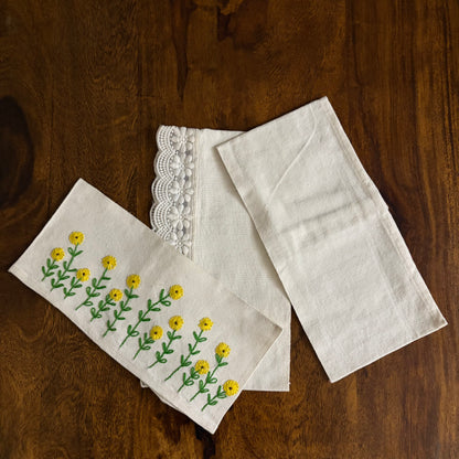 Pine Glow Sunflower Lamp – Handmade Wooden Table Lamp with Embroidery