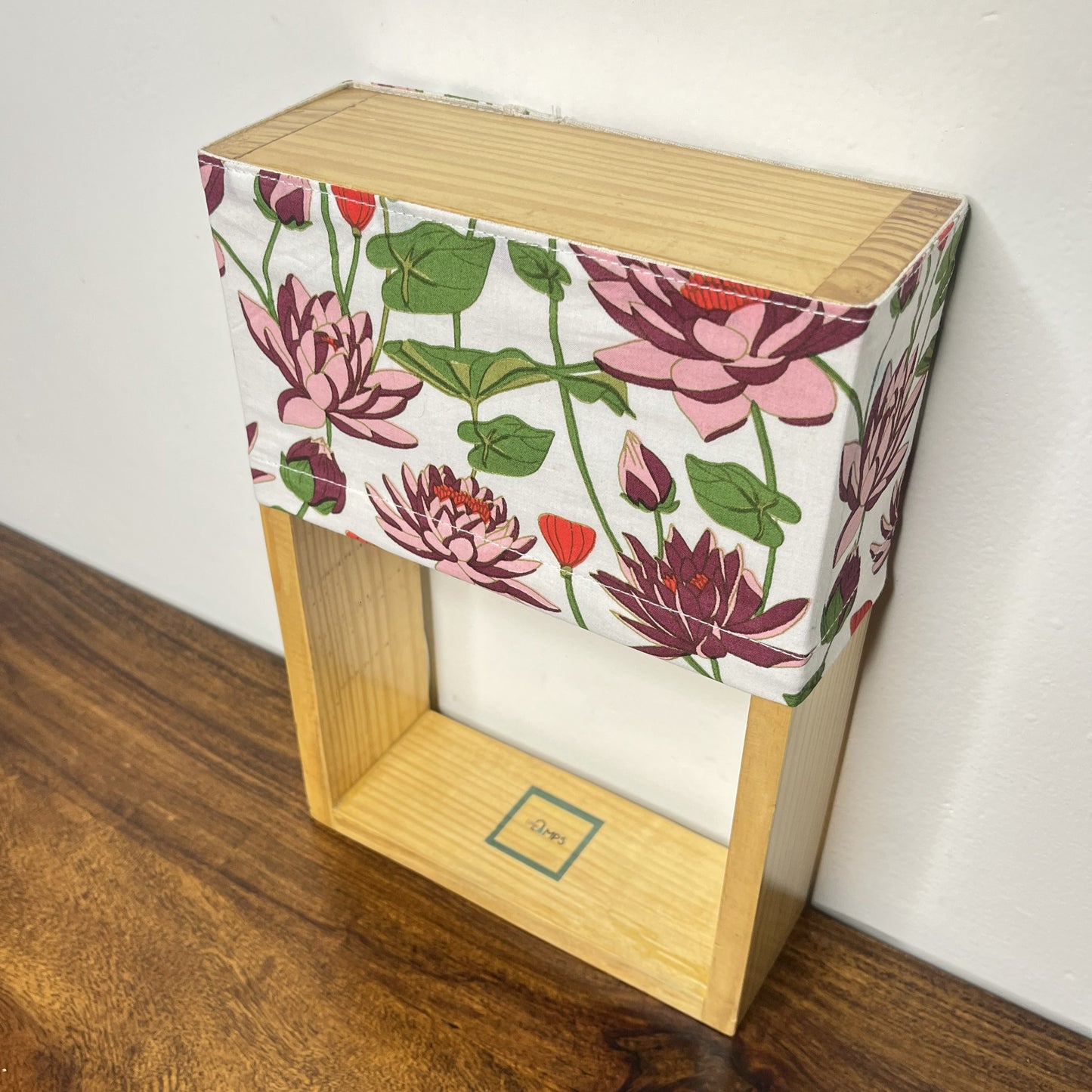 Pine Glow Gulnaar Bloom Table Lamp – Jaipur Block Print Cotton Lampshade