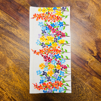 Wildflower Row – Hand-Painted Floral Lamp