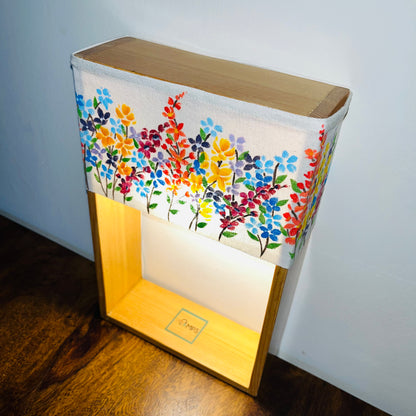 Wildflower Row – Hand-Painted Floral Lamp