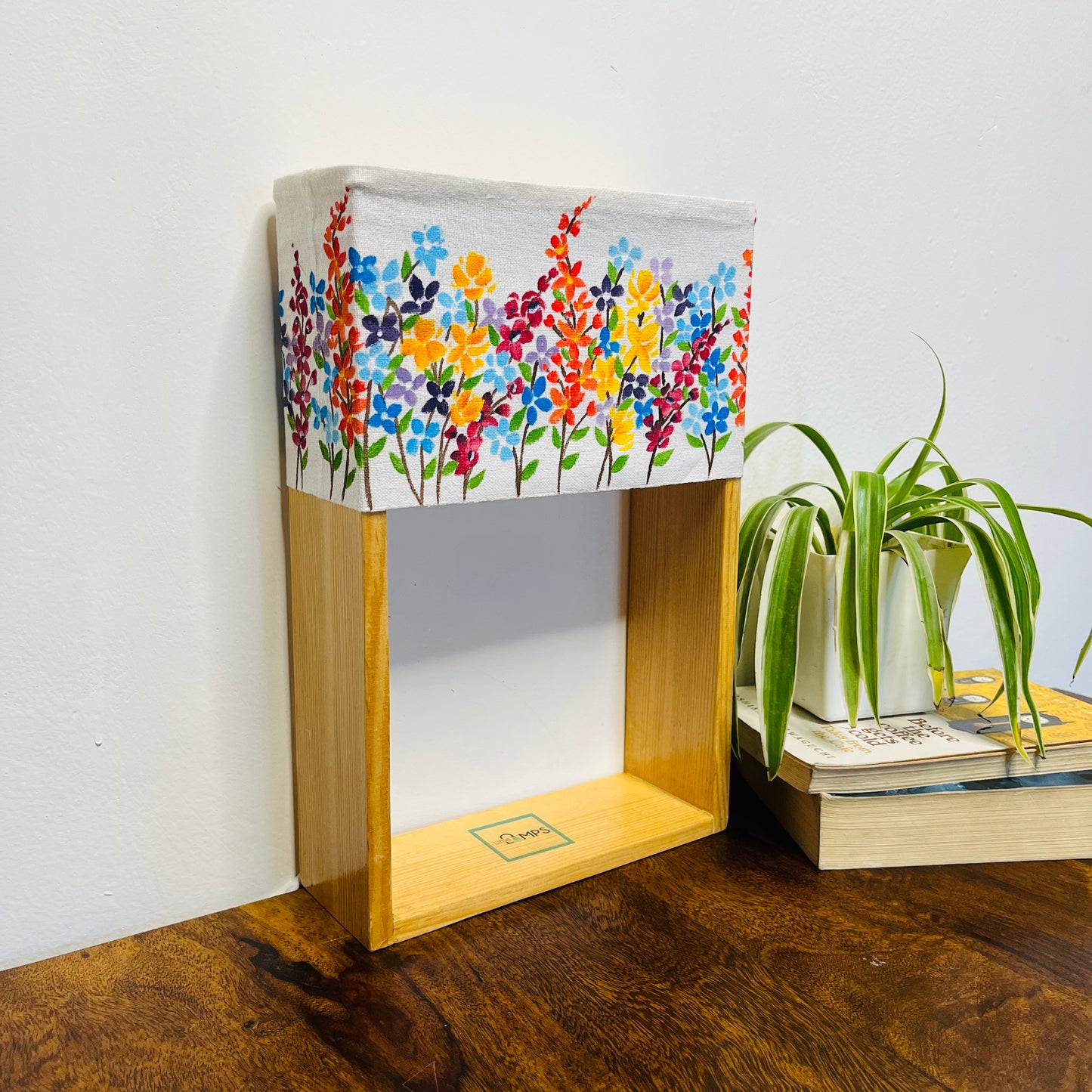 Wildflower Row – Hand-Painted Floral Lamp