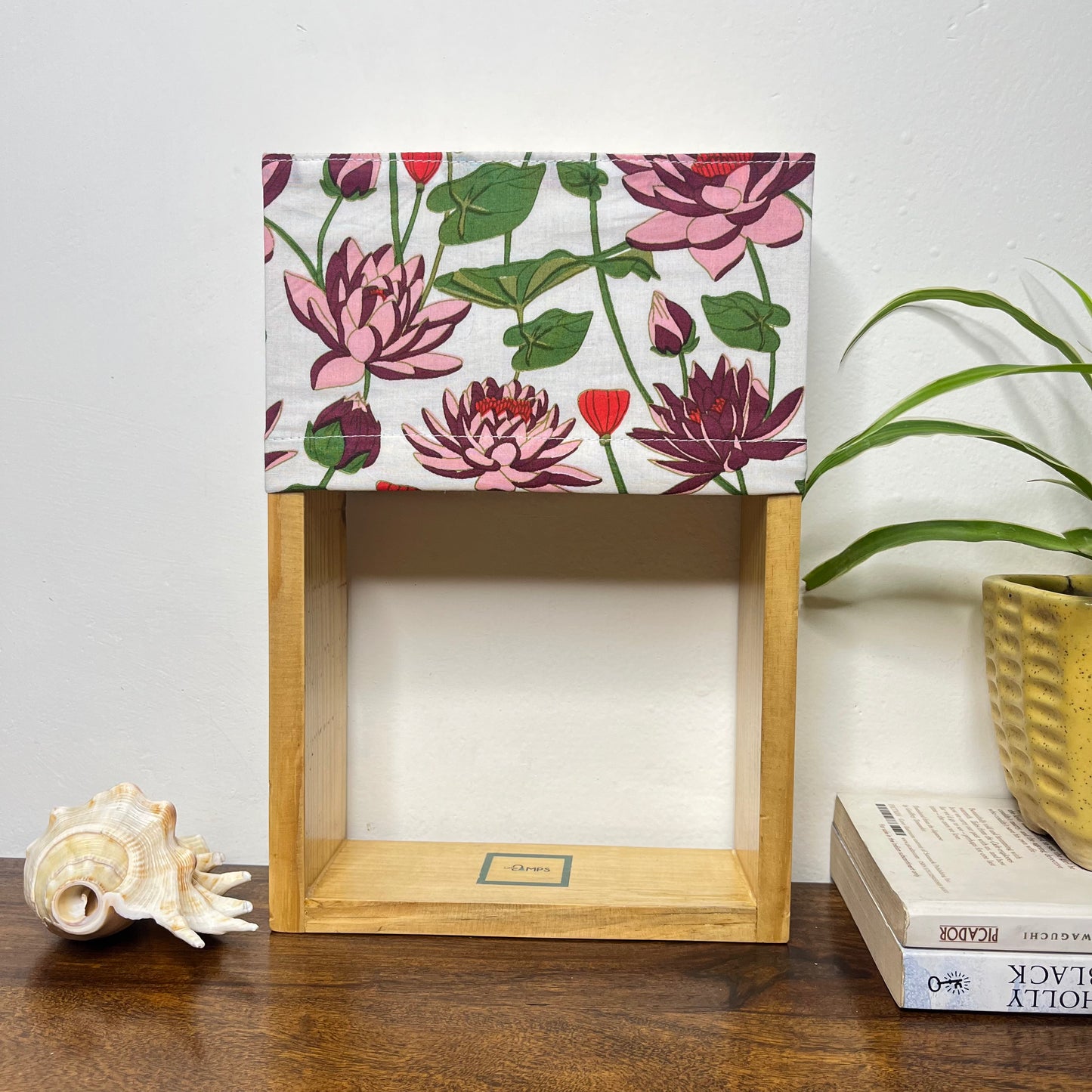 Pine Glow Gulnaar Bloom Table Lamp – Jaipur Block Print Cotton Lampshade