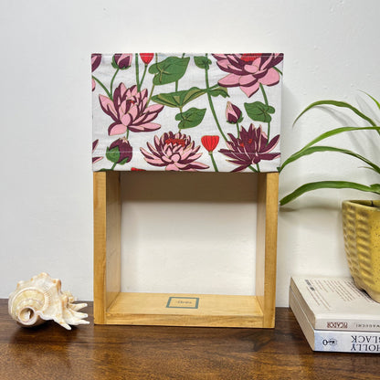 Pine Glow Gulnaar Bloom Table Lamp – Jaipur Block Print Cotton Lampshade