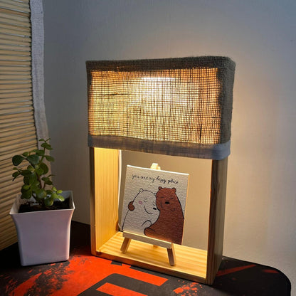 Bear Hug Collection Combo | Valentine's Day Special | Little Lamp + Artwork + 3 Lamp Shades