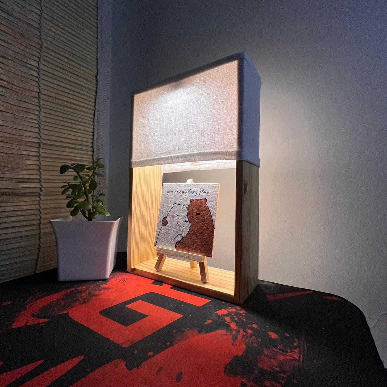 Bear Hug Collection Combo | Valentine's Day Special | Little Lamp + Artwork + 3 Lamp Shades