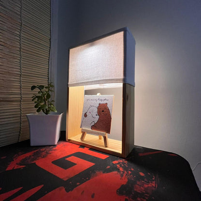 Bear Hug Collection Combo | Valentine's Day Special | Little Lamp + Artwork + 3 Lamp Shades